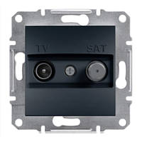 Розетка TV-SAT прохідна антрацит Asfora Schneider еlectric EPH3400271