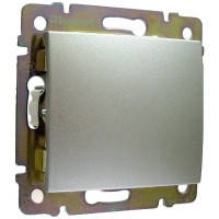 Вимикач кнопковий (алюміній) Legrand Valena