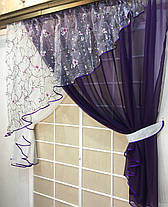 Кухонні штори "Сакура" Фіолет, фото 3