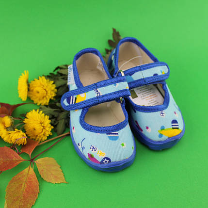 Капці в садок оптом українського виробництва Vitaliya для хлопчика р. 19 по 22,5, фото 1