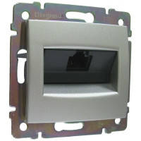 Розетка комп'ютерна RJ45 кат.5е UTP, 1-гнезодо (алюміній) Legrand Valena