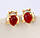 Сережки жучки ХР Gold filled 18k, фото 2