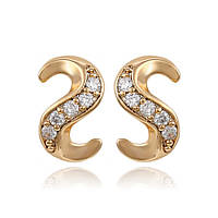 Сережки гвоздики ХР Gold filled 18k