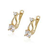 Сережки ХР Gold filled 18k