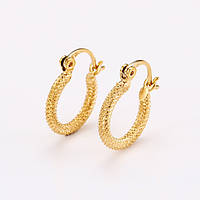 Сережки кільця ХР Gold filled 18k