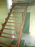 Каркас сходів з поворотом 180 гр. П-подібний каркас під обшивку, фото 9