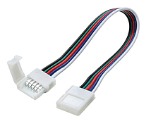 Конектор для світлодіодних стрічок OEM RGBW шириною 10mm 2joints wire (провід-2затискач)