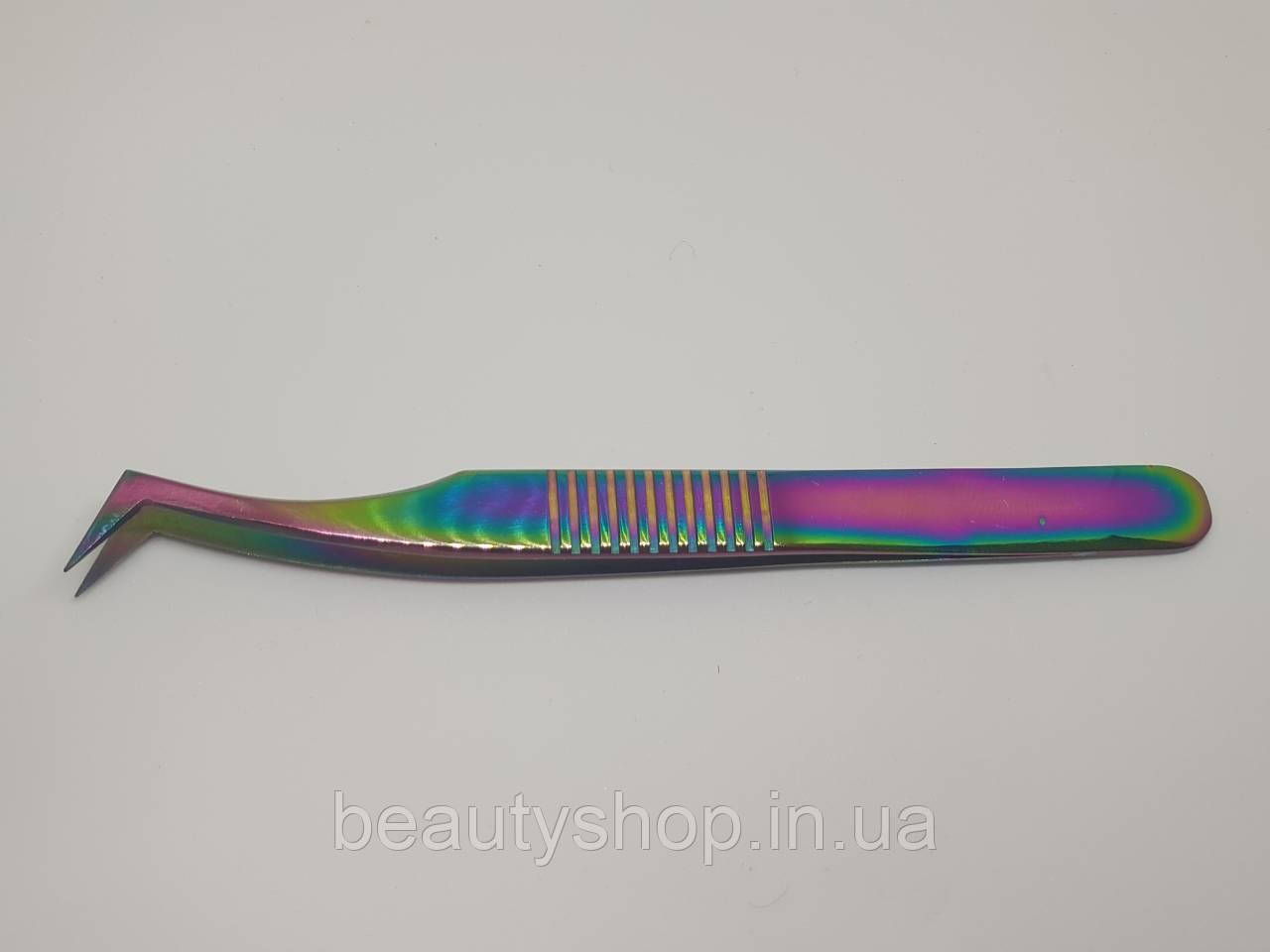 💎 Пінцет для нарощування вій "Сапожок L" Multicolor з ребрами – ідеальний інструмент для об'ємного нарощування