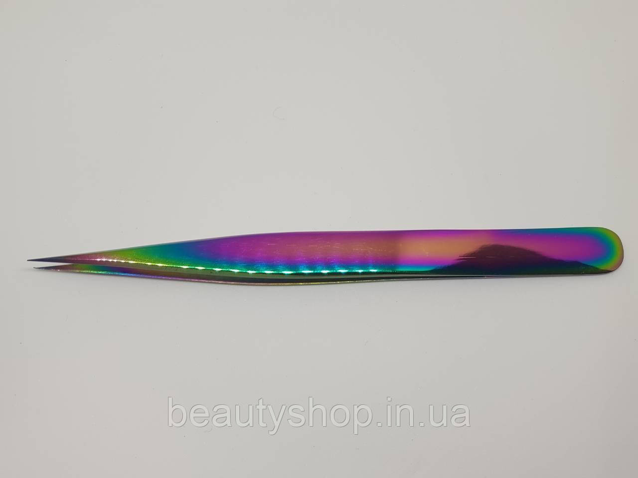 Пінцет для нарощування вій роздільний прямий широкий Multicolor