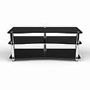 Тумба для ТВ зі скла у вітальню Лаура (чорна) БЦ-Стол, фото 2