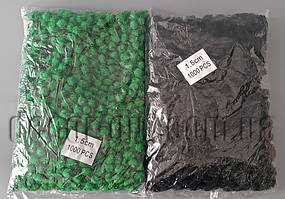 Помпони однотонні з блискітками для декору 1,5 см 1000 шт.