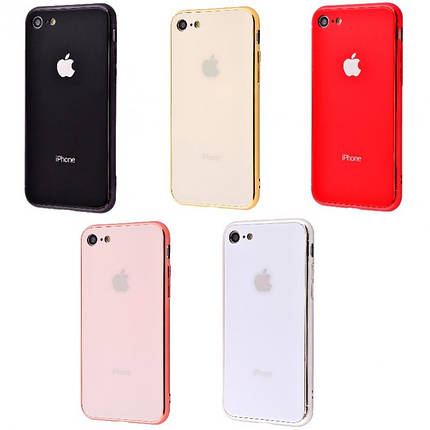 Чохол Glass iPhone case для Apple iPhone 7/8 (4 кольори), фото 1