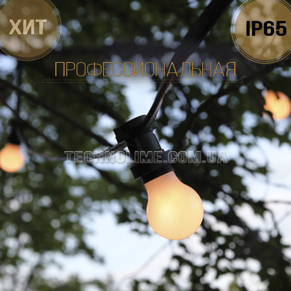 Ретро гірлянда Light Belt (Белт-Лайт), 1 патрон/метр, вулична ip65, фото 1
