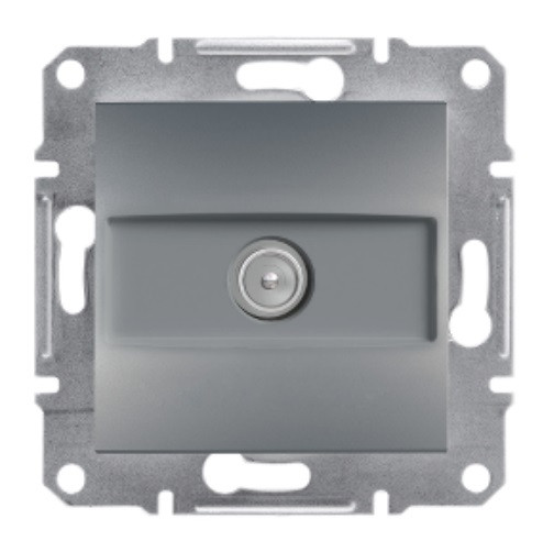 Розетка телевізійна кінцева сталь Schneider electric Asfora EPH3200162