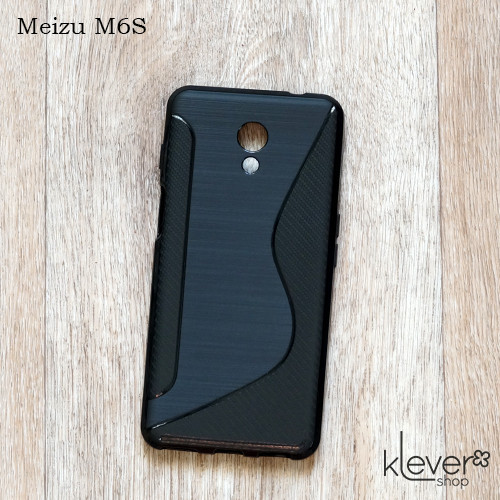 TPU чохол накладка S-line для Meizu M6S (чорний)