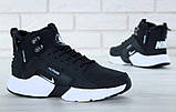 Зимові унісекс кросівки Nike Huarache X Acronym City Winter "Чорні з білим" р. 40-45, фото 3