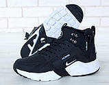 Зимові унісекс кросівки Nike Huarache X Acronym City Winter "Чорні з білим" р. 40-45, фото 5