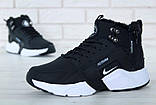 Зимові унісекс кросівки Nike Huarache X Acronym City Winter "Чорні з білим" р. 40-45, фото 7