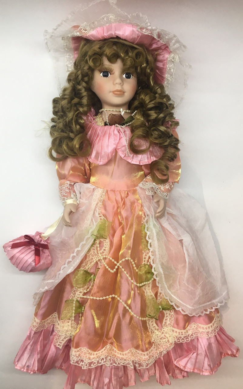 Фарфоровая кукла, коллекционная, сувенирная Porcelain doll, 40 см 13 - фото 1 - id-p805537673