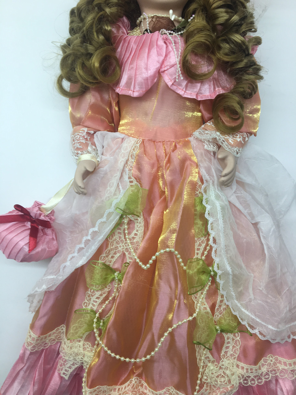 Фарфоровая кукла, коллекционная, сувенирная Porcelain doll, 40 см 13 - фото 4 - id-p805537673
