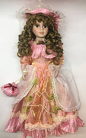 Порцелянова лялька, Porcelain doll, сувенірна, колекційна, 40 см 03-13