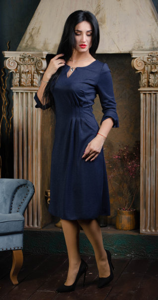 Сукня жіноча в темно-синьому кольорі розміри 44, 46, 50, 52