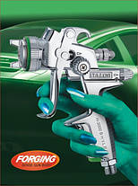 Професійний фарбопульт для фарбування авто HVLP, 600мл, 1,7 мм ITALCO H-3003A-1.7, фото 3