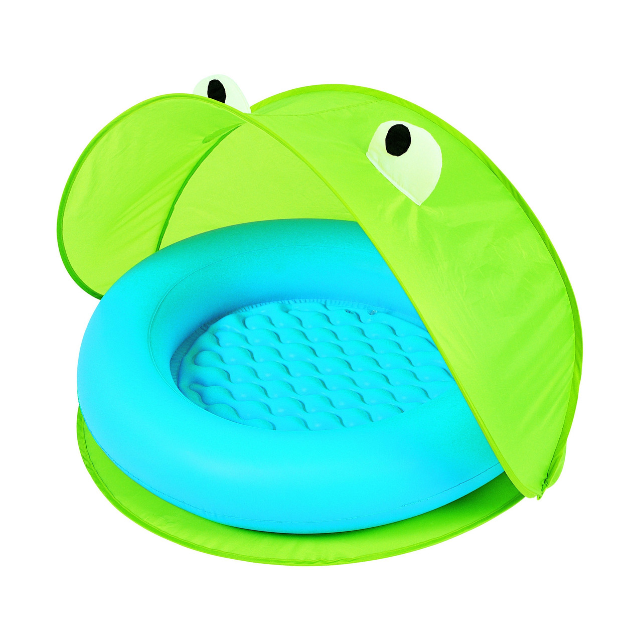 Дитячий надувний басейн Bestway 51110, зелений із навісом 97 х 97 х 74 надувне дно, фото 1
