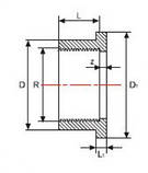 Фланцевий адаптер ПВХ з внутрішньою різьбою, фото 2