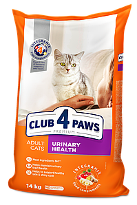 Сухий корм Club 4 Paws Premium Urinary Клуб 4 лапи для котів профілактика здоров'я сечокам'яної хвороби 14 КГ