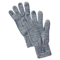 Перчатки спортивные PUMA Big Cat Knit Gloves 041269 02 (серые, акрил, повседневные, с логотипом пума)