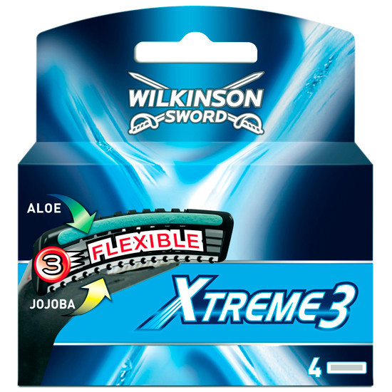 Змінні касети Wilkinson Sword (Schick) Xtreme 3, 4 шт W0038