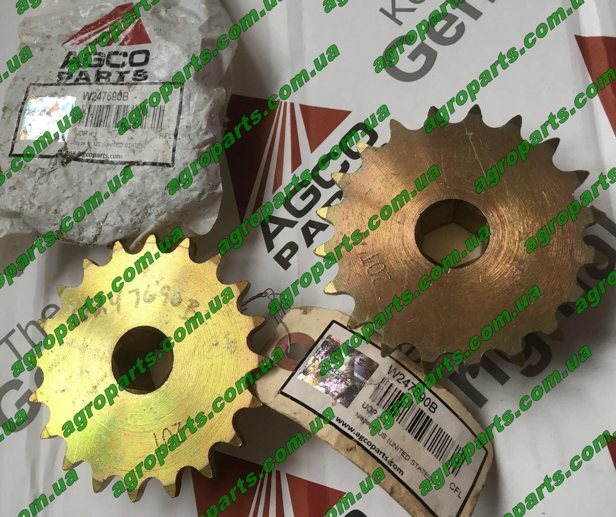 Звёздочка W247690B z20 Massey Ferguson 3/4" hex bore Sprocket W247690B AGCO 20 Tooth - фото 1 - id-p805776481