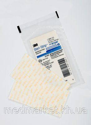 Пластир шкірний Steri Stripe 12 мм х 100 мм для безшовного зведення країв ран R1547