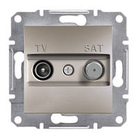 Розетка супутникова кінцева бронза TV-SAT Asfora Schneider electric EPH3400169