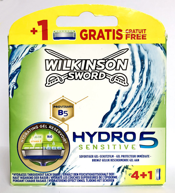 Картриджі для гоління Wilkinson Sword Hydro 5 Sensitive (4+1шт.) W0105