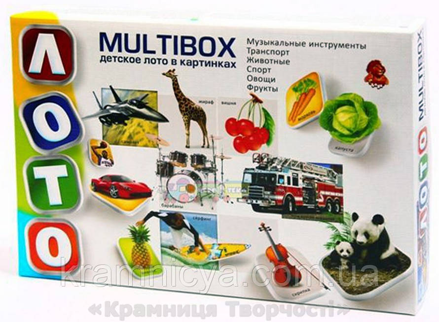 Лото дитяче "Мультинабір", (рос.), тм Danko Тoys (DTL40М)