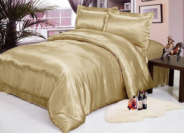 Постільна білизна шовковий атлас Beige