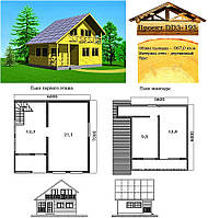 Проект дома из профилированного бруса 67 м2. Проект дома бесплатно при заказе строительства