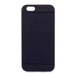 Чохол-накладка iPaky для iPhone 6/6S TPU+PC Чорний/сріблястий, фото 1