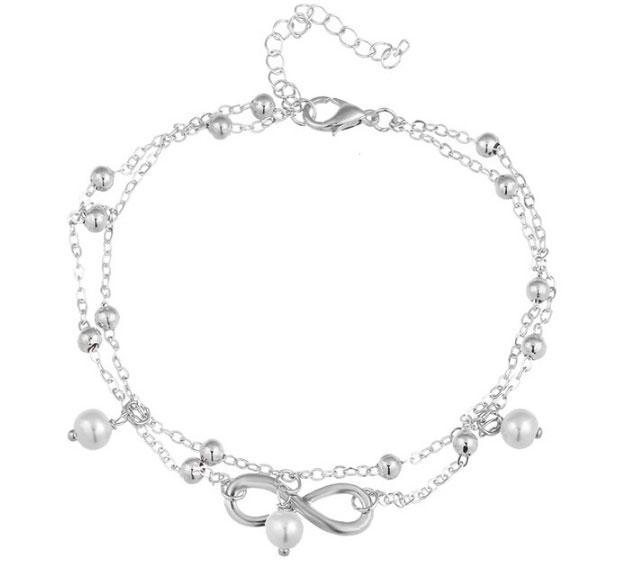 Браслет на ногу (анклет) Primo Infinity - Silver, фото 1