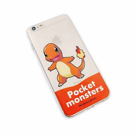Чохол-накладка для iPhone 6/6S "Pokemon GO"ser. Charmander Fiery tail-прозорий(307092), фото 1