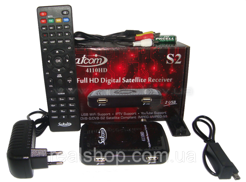 Satcom 4110 HD AC3 ресивер + безплатна прошивка!, фото 1