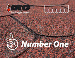 Бітумна черепиця IKO Number One Beaver (90) Red