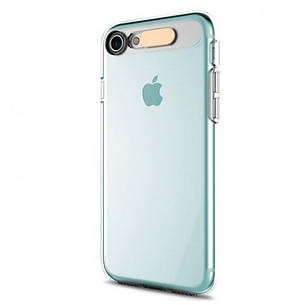 Чохол-накладка ROCK для iPhone 7 (4.7") Tube ser. TPU Синій/прозорий(649448), фото 1