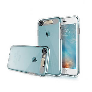 Чохол-накладка ROCK для iPhone 7 (4.7") Tube ser. TPU Синій/прозорий(649448), фото 4