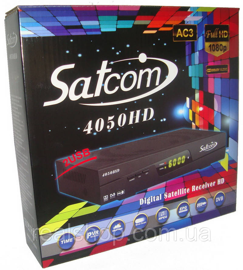 Satcom 4050 HD AC3 ресивер + безплатна прошивка!