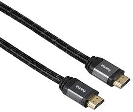 Кабель HDMI - HDMI 3 метри для Телевізора Монітора для підключення Проектора Hama + Ethernet Чорний (104328), фото 3