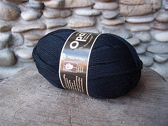 Однотонна носкова пряжа OPAL, (75% вовна суперуош,25% поліамід),425 м.150 г.