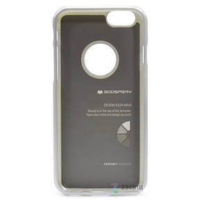 Чохол-накладка Mercury для iPhone 6/6S iJelly Metal ser. TPU Сріблястий(289015), фото 4